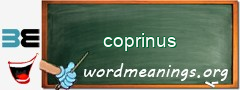 WordMeaning blackboard for coprinus